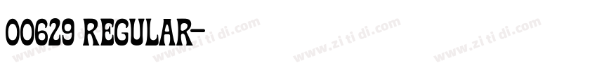 00629 Regular字体转换 00629 Regular字体转换